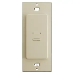 Touch-Plate 2 Button Ultra Low Voltage Light Switches – Almond