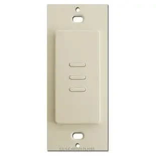 Touch Plate 3 Button Ultra Low Voltage Switch – Light Almond