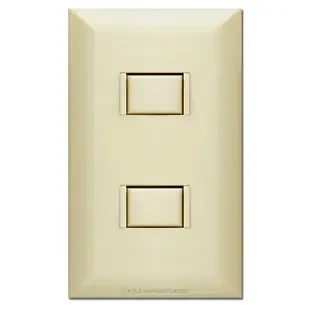 Touch Plate Lighting Low Voltage 2 Button Control Unit 5002 – Ivory