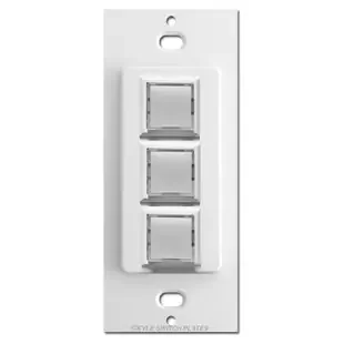 Touch-Plate Low Volt Innova Switch 3 LED Control – White