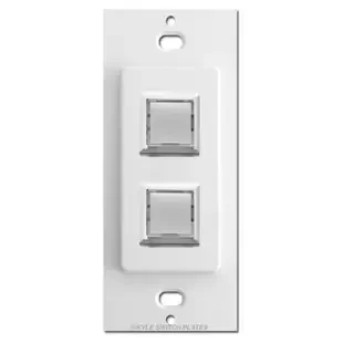 Touch-Plate Low Voltage Innova 2 LED Light Switch Control – White