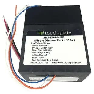 Touch-Plate Low Voltage Light Dimmer Relay Power Pack – Nipple Mount