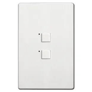 Touch-plate Mystique Low Voltage 2 LED Switch – White