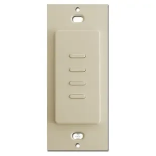 Touch Plate Ultra 4-Switch Low Voltage Lighting Control – Almond