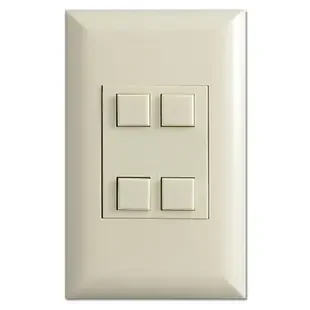 Touchplate Low Voltage Switch 4 Control Classic Series – Almond