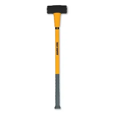 TOUGHSTRIKE Fiberglass Sledge Hammer, 12 lb, 35 in Handle