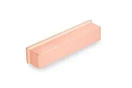 Transitional 5-1/16″ (128mm) Center to Center, Length 5-5/8″ (143mm) Rose Gold, Rectangular Metal Cup Pull/Handle