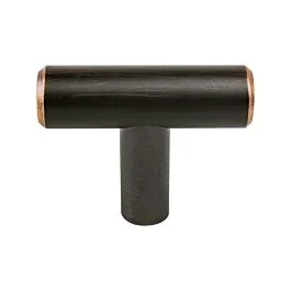 Transitional Advantage Two 1-9/16″ (39.5mm) Overall Length Verona Bronze T-Bar Knob