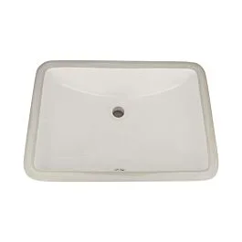 Trench Rectangular Undermount Bathroom Vanity Sink, 21” x 14-3/4” x 8-1/2”, Bisque Porcelainᅠ