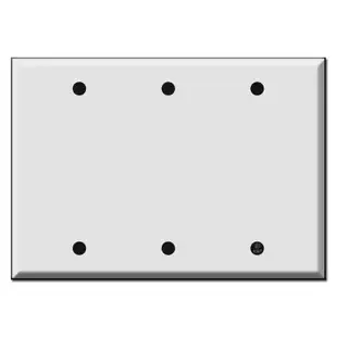 Triple Gang 3 Blank Switch Plates