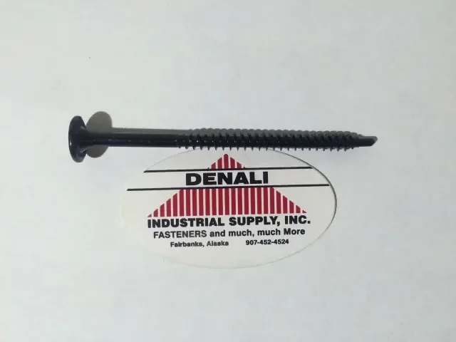 TRUFAST 4PT H/D TORX/PANCAKE 14 X 6 FASTENER BLACK E-COAT T-30 DRIVE