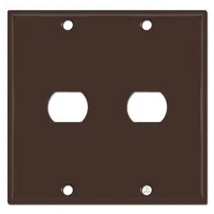 Two Gang One Despard Light Switch Wall Plate – Brown