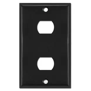 Two Hole Despard Switch Plates – Black