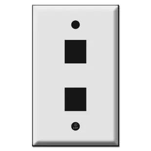 Two Phone Jack Switch Plate Covers