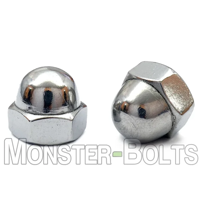 U.S. / Inch – Acorn Cap Hex Nuts, Stainless Steel 18-8 / 304