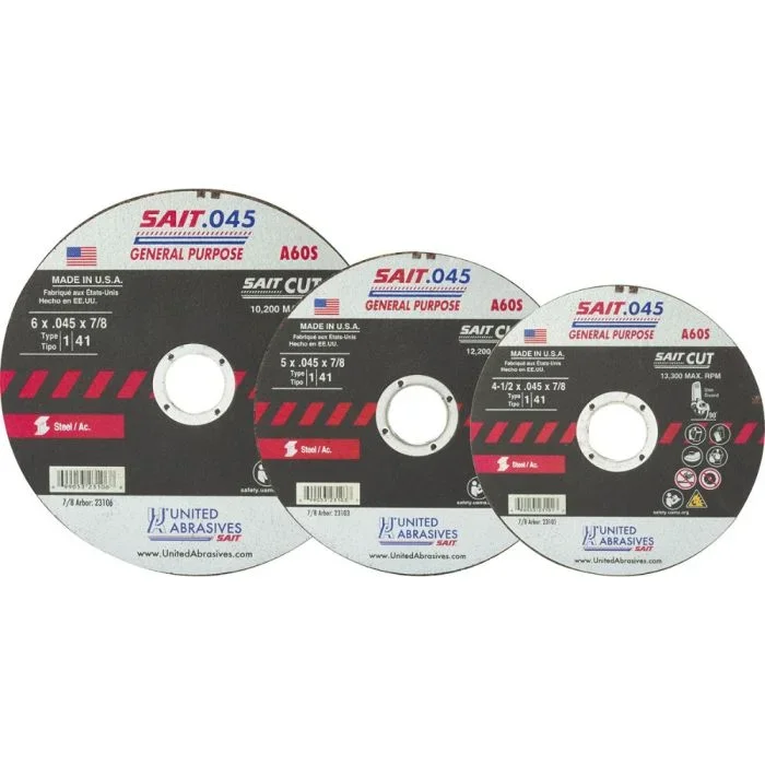 United Abrasives – SAIT 20060 4-1/2″ A60S General Purpose Grinding Wheel