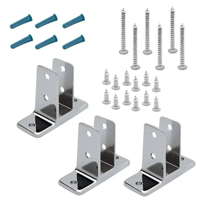 Urinal Screen Kit 1″ Met-15823_r1 Wh / P-lam – Chrome by Jacknob