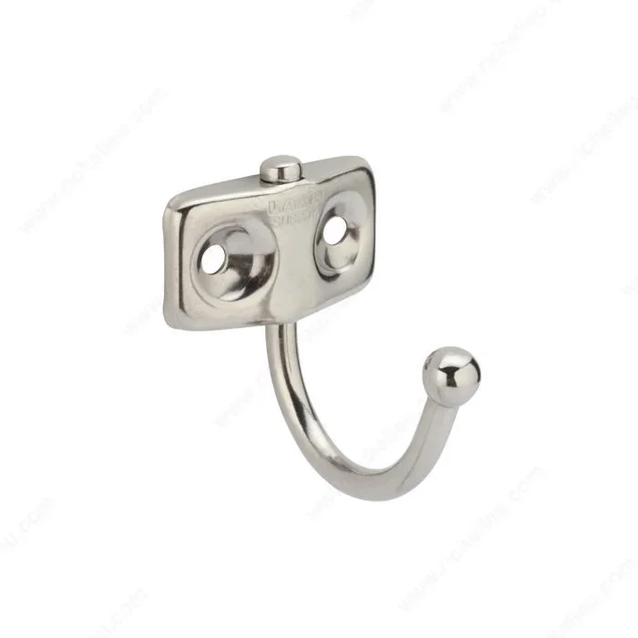 Utility Stainless Steel Hook – 75 by Richelieu | Durable Cabinet Hardware