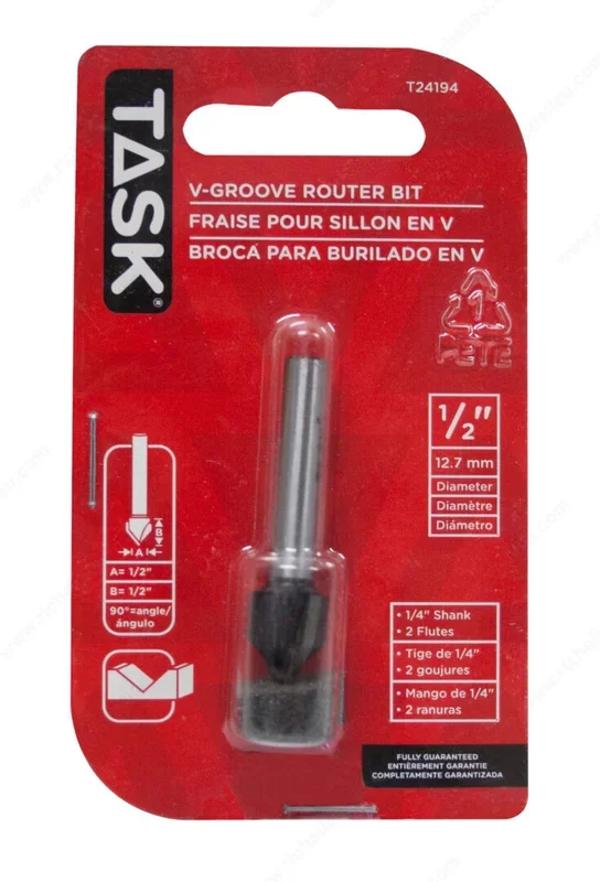 V-Groove Router Bit by Richelieu – Precision Woodworking Tool