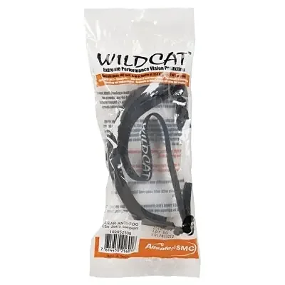 V80 Wildcat Goggles, Universal, Clear Lens, Black, Adjustable Side Ventilation, Anti-Fog