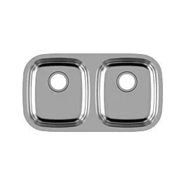 Valor 32-1/8” x 18” x 9” Stainless Steel Under-mount 50/50 Dual Bowl Kitchen Sink