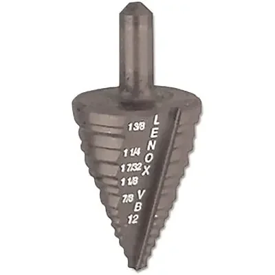 Vari-Bit Step Drill Bits, 12, 7/8 in to 1-3/8 in Cutting Diameter, 5 Steps