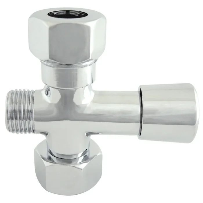 Vintage Shower Riser Diverter – Polished Chrome by Kingston Brass