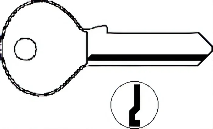 Viro Key LR191A – Ilco Unican Corporation Key Blank