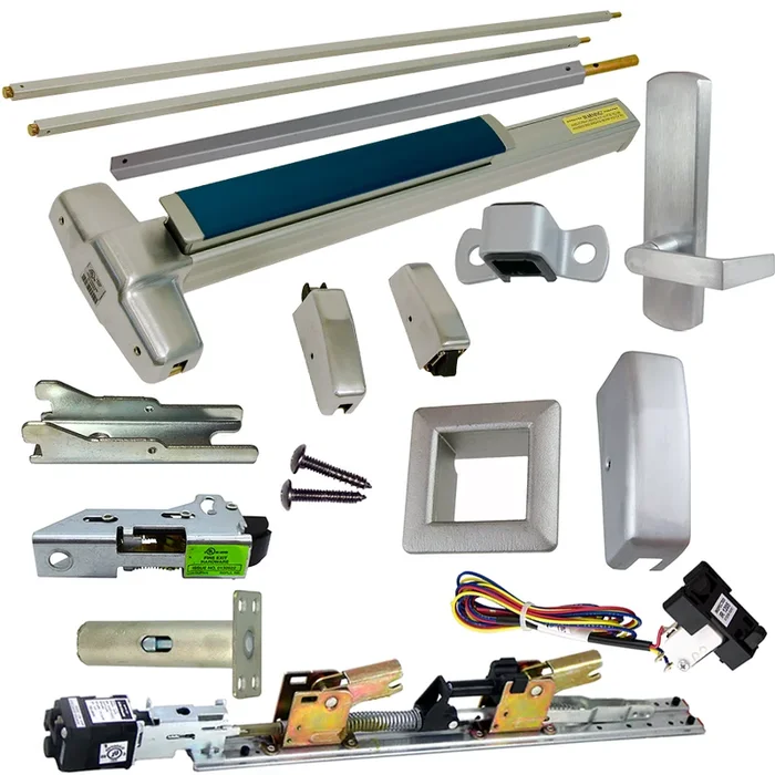 Von Duprin Fire-Rated Exit Device with QEL and RX Features – 36in x 84in Satin Chrome
