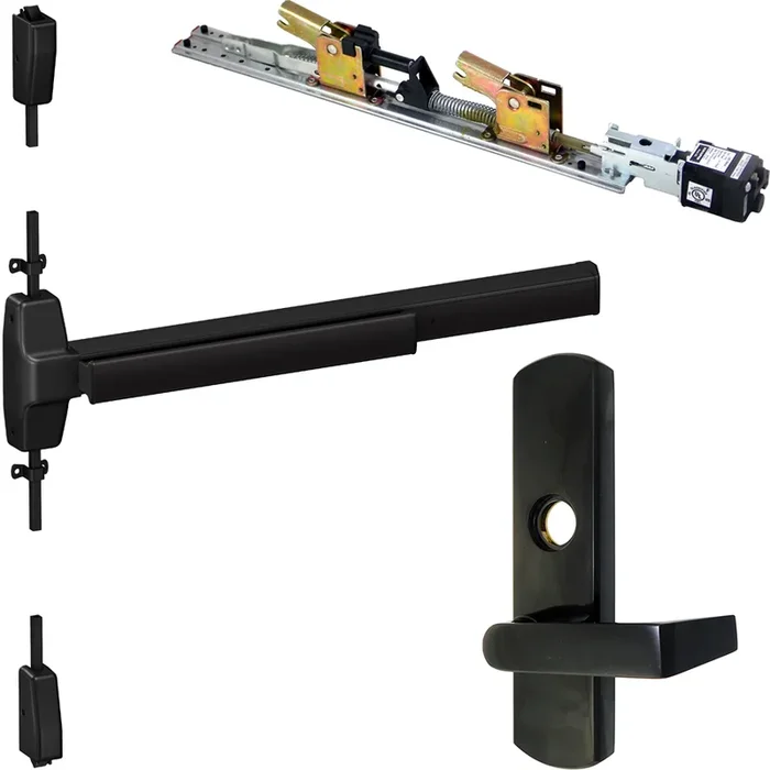 Von Duprin KIT – QEL Smooth Exit Device with Nightlatch Lever Trim