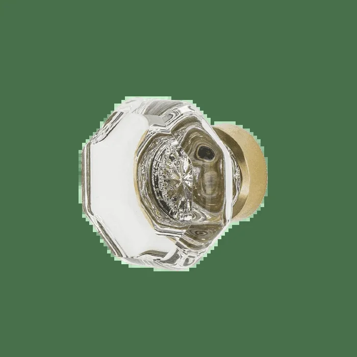 Waldorf Crystal 1 3/8″ Cabinet Knob in Polished Brass by Nostalgic