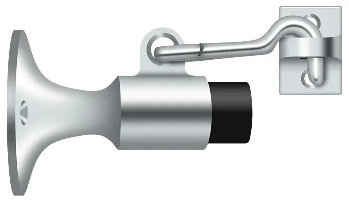 Wall Mount Bumper w/ Holder, Polished Chrome by Deltana