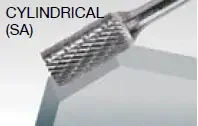 Walter 01V601 Tungsten Carbide Cylindrical Burr, 1/4″ Shank Dia. x 6″ Shank Length, 1/4″ Dia. x 5/8″ Length, SA-1 (1 Burr)