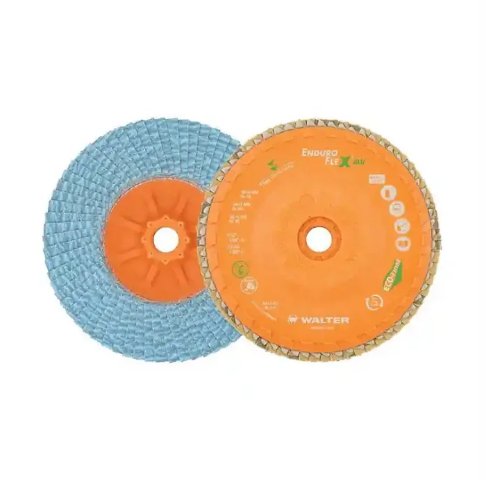 Walter 4.5 in. 40 Grit Spin-On Enduro-Flex Aluminum Flap Disc (06U454)