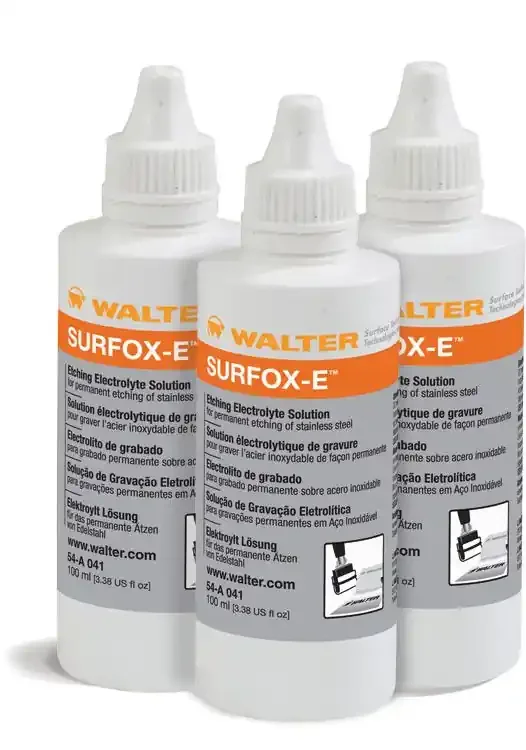 Walter 54A041 SURFOX-E White Stainless Steel Etching Electrolyte 3.4 oz Bottle (1 Bottle)