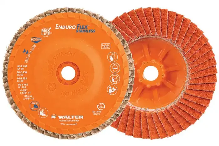 Walter Enduro-Flex Flap Disc for Stainless 7/8″ Arbor