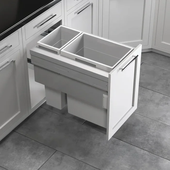Waste Bin Pull-Out, Hailo US Cargo FF 18 by Hafele – Efficient Kitchen Waste Management Solution