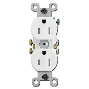 Weather Resistant 15A White Duplex Receptacles 3232TRWR
