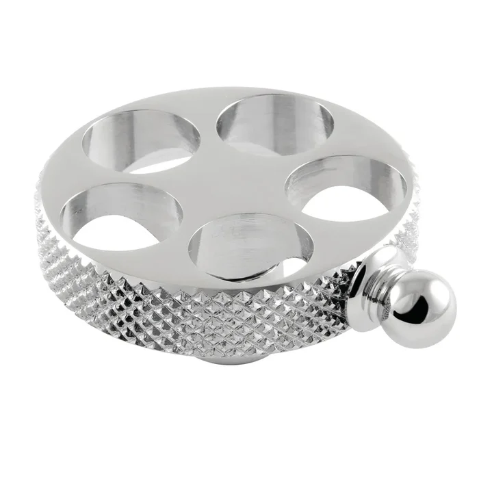 Webb Brass Knurled Wheel Handle – Polished Chrome by Kingston Brass