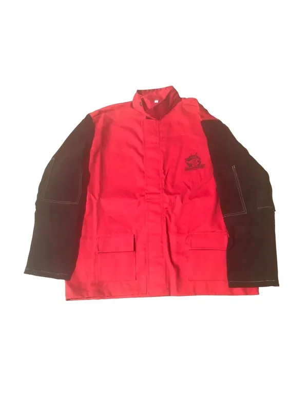 Weldready FR Welding Jacket with Leather Sleeves