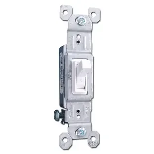 White 15A Toggle Switch