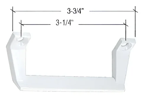 White 3-3/4″ Window Sash Lift – C.R. Laurence