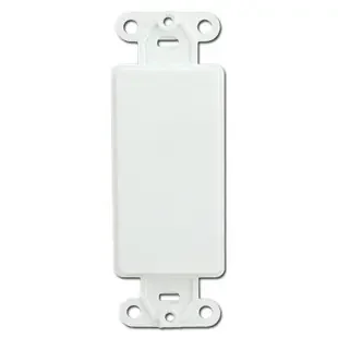 White Decora to Blank Switch Plate Adapter