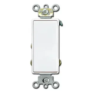 White Double Throw Center Off Momentary Rocker Switch Leviton 5657