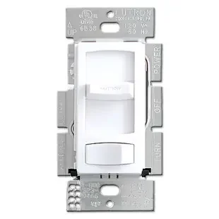 White Lutron Skylark Dimmers for CFL and LED Light Bulbs