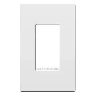 White Plastic Screwless Wall Plate Cover – 1 Gang Legrand