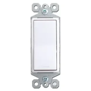White Rocker Switch 15 Amp