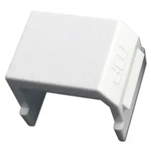 White Snap-In Blank for Hubbell Frame