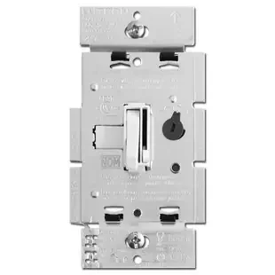 White Toggle Dimmer LED CFL Incandescent S/P or 3W Lutron