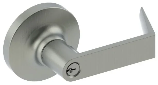 Withnell Lever Entry Cylindrical Lock Satin Chrome Finish by Hager Hinge